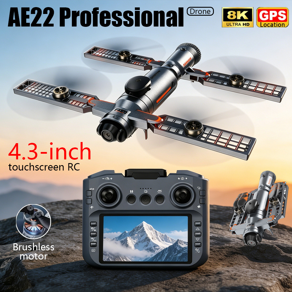 Drone Rc Ufo - 업그레이드된 AE22 PRO MAX 접이식 드론