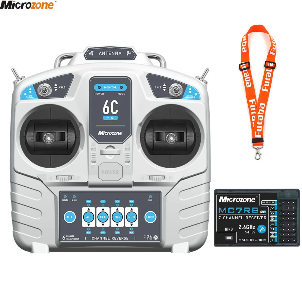 Drone Rc Ufo - MicroZone MC6C 미니 V2 컨트롤러 송신기,