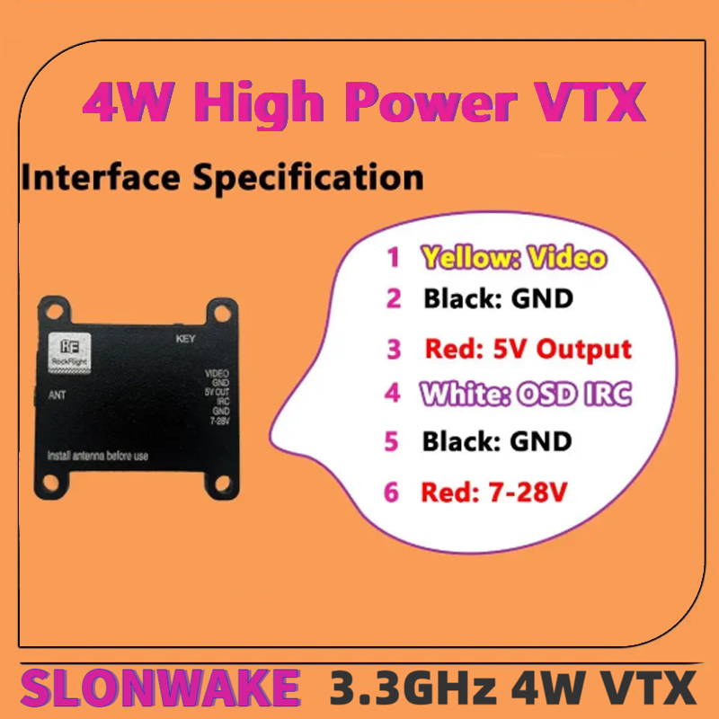 SLONWAKE FPV 3.3G 16채널 4000mW  - Fpv Antenna Receiver 리뷰 및 가격