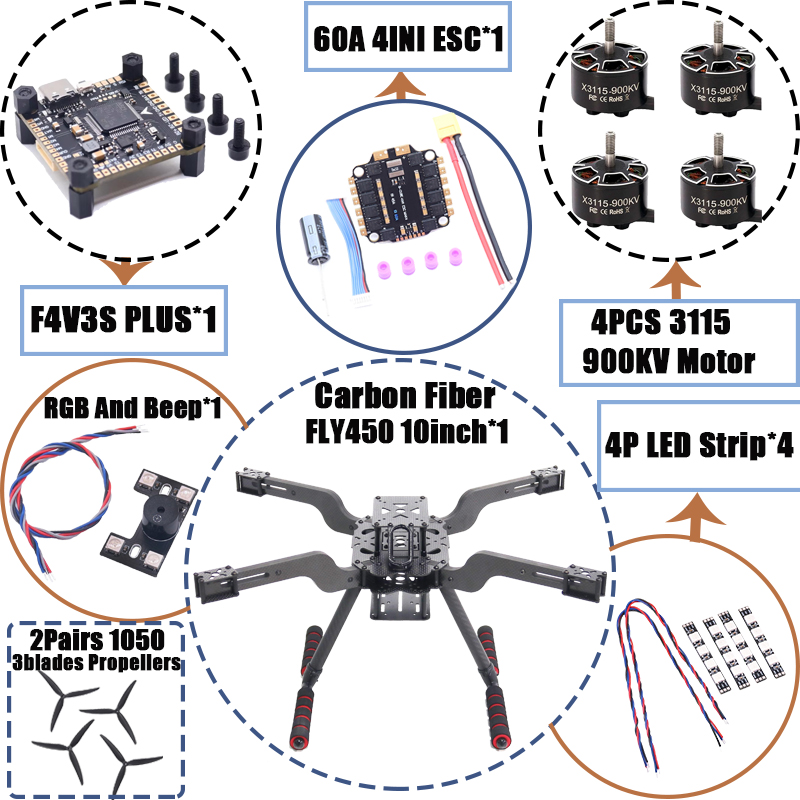 B-CUBE 오픈 소스 신형 스마트 드론 FLY450  - Heavy Lift Drone Frame 리뷰 및 가격