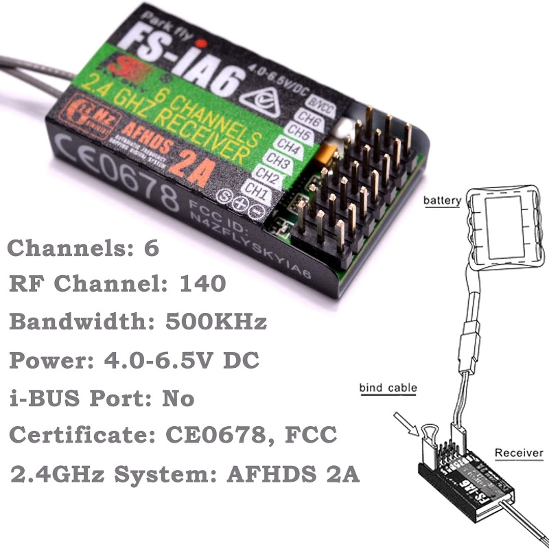 플라이스카이 FS-IA6 수신기 6채널 듀얼 안테나 i - Fpv Antenna Receiver 리뷰 및 가격