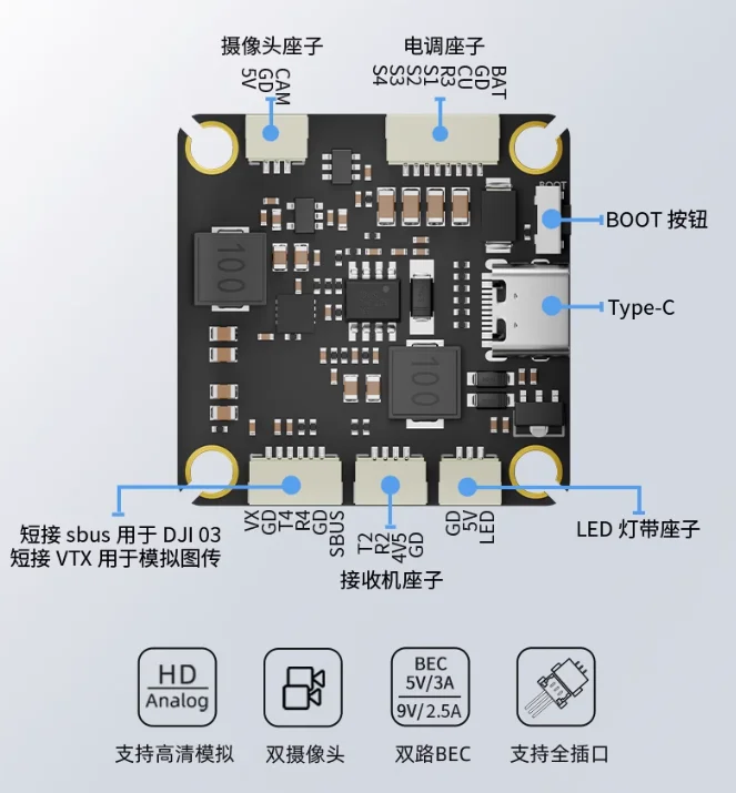 Aocoda-RC F4100 V4 플라이트 스택 – F - Drone Rc V4 리뷰 및 가격