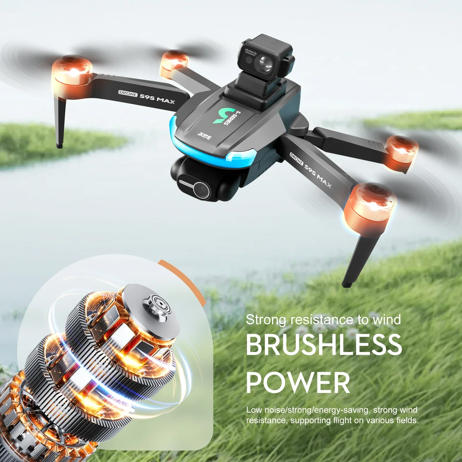 새로운 S9S MAX 미니 드론 4K 2축 PTZ HD - Drone Rc Ufo 리뷰 및 가격