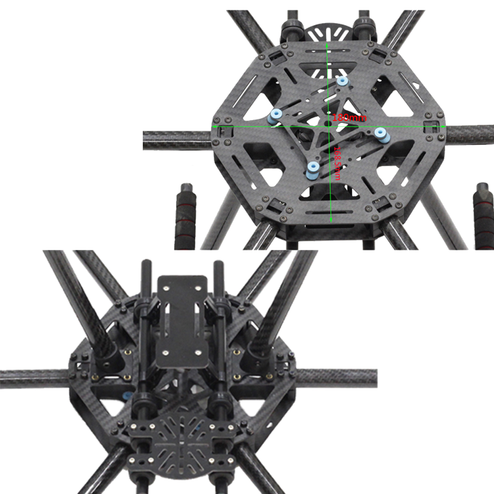 X6-X600 탄소 섬유 랜딩 기어 스키드가 있는 FP - Heavy Lift Drone Frame 리뷰 및 가격
