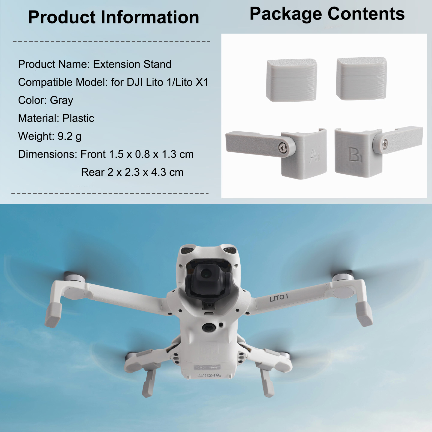 DJI LITO 1 LITO X1 드론용 랜딩 기어 익 - Drone Dji Rc N1 리뷰 및 가격