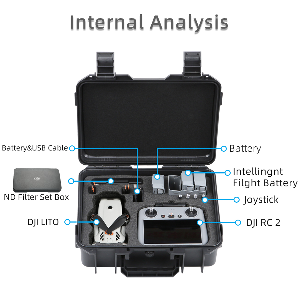 DJI LITO 1 X1 드론 하드쉘 보관 케이스 휴대 - Drone Dji Rc N1 리뷰 및 가격