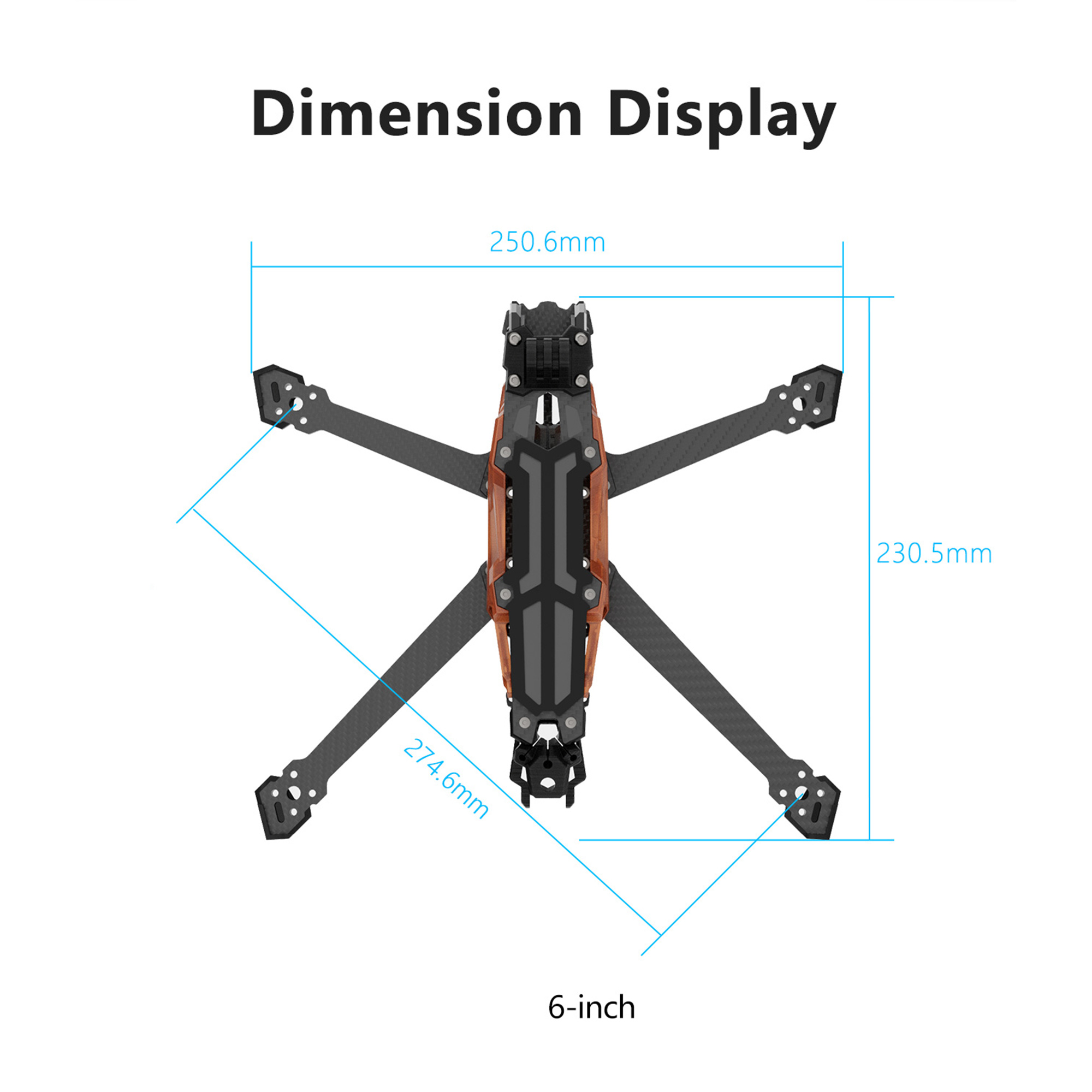GEPRC GEP-Vapor-D5 D6 O4 Pro 탄 - Quadcopter Frame 리뷰 및 가격