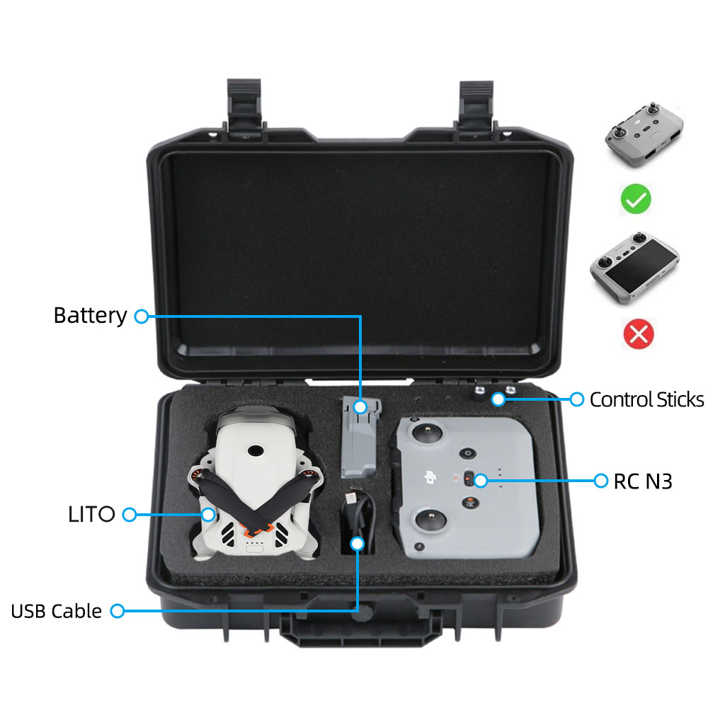 DJI Lito 1용 휴대용 운반 케이스 DJI Lit - Drone Dji Rc N1 리뷰 및 가격