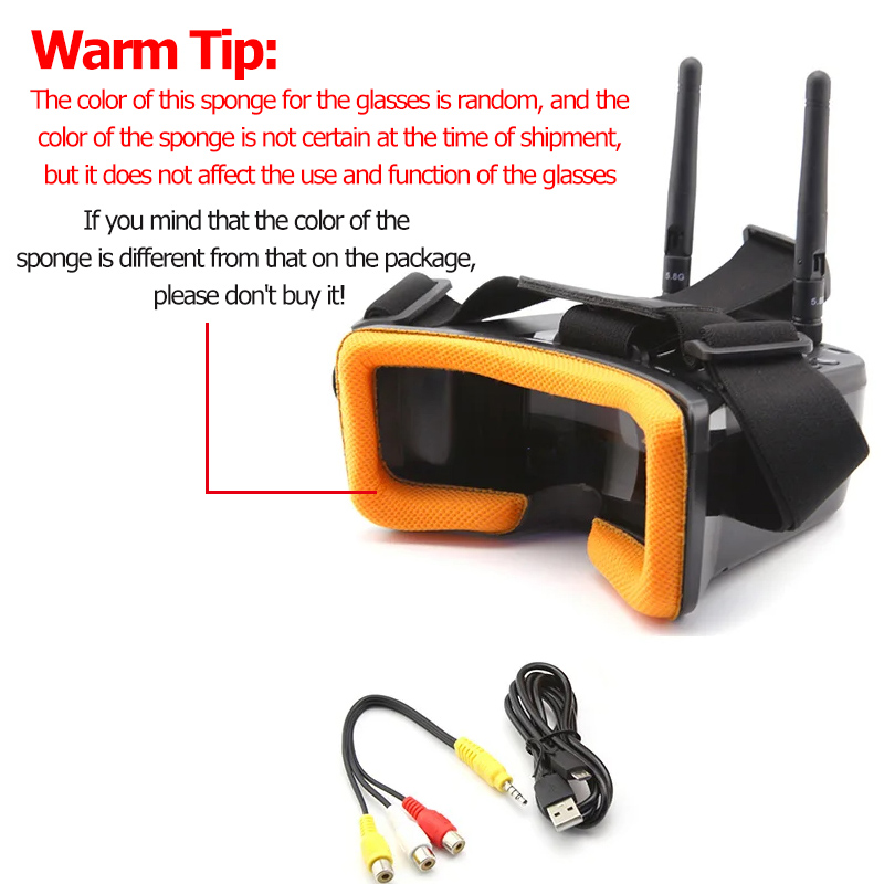 VR009 FPV 비디오 고글 3인치 480*320 L - Fpv Antenna Receiver 리뷰 및 가격